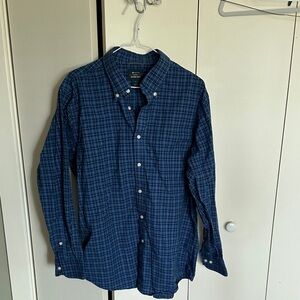Classic Blue Checkered Men's Shirt